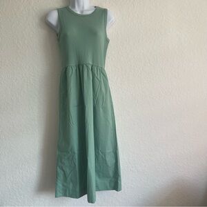 J. Crew Ribbed Sleeveless Top in Sage